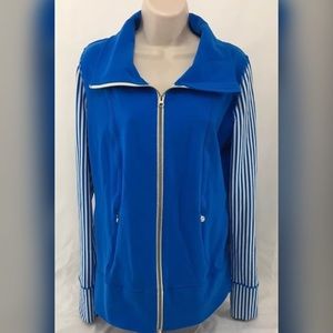 Lululemon Daily Yoga High Neck Beaming Blue Jacket
